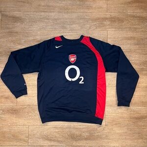 Nike Arsenal LO2 Storm Training Top Sweatshirt 2005 06 vintage